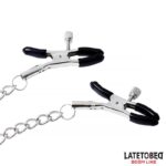 BDSM LINE Nipple clamps with Chain – Bitch - LATETOBED - Image 6