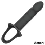 Strap-On with Hollow Dildo Premium Silicone Size L Black - ACTION - Image 8