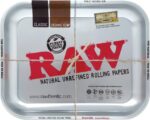RAW – Silver Metallic Large Rolling Tray