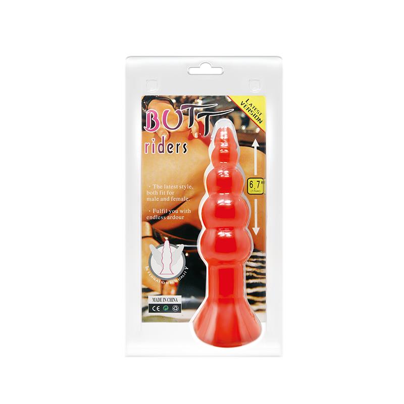 7-baile-bulbous-shaped-butt-plug-orange Baile Bulbous Shaped Butt Plug Orange - Image 7