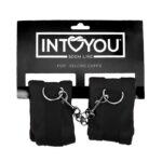 BDSM LINE Handcuffs with Velcro with Long Fur Black - INTOYOU - Image 7