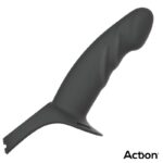 Strap-On with Hollow Dildo Premium Silicone Size L Black - ACTION - Image 9