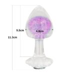 Gemoria Silicone Butt Plug with Crystal Sphere - LOVETOY - Image 8