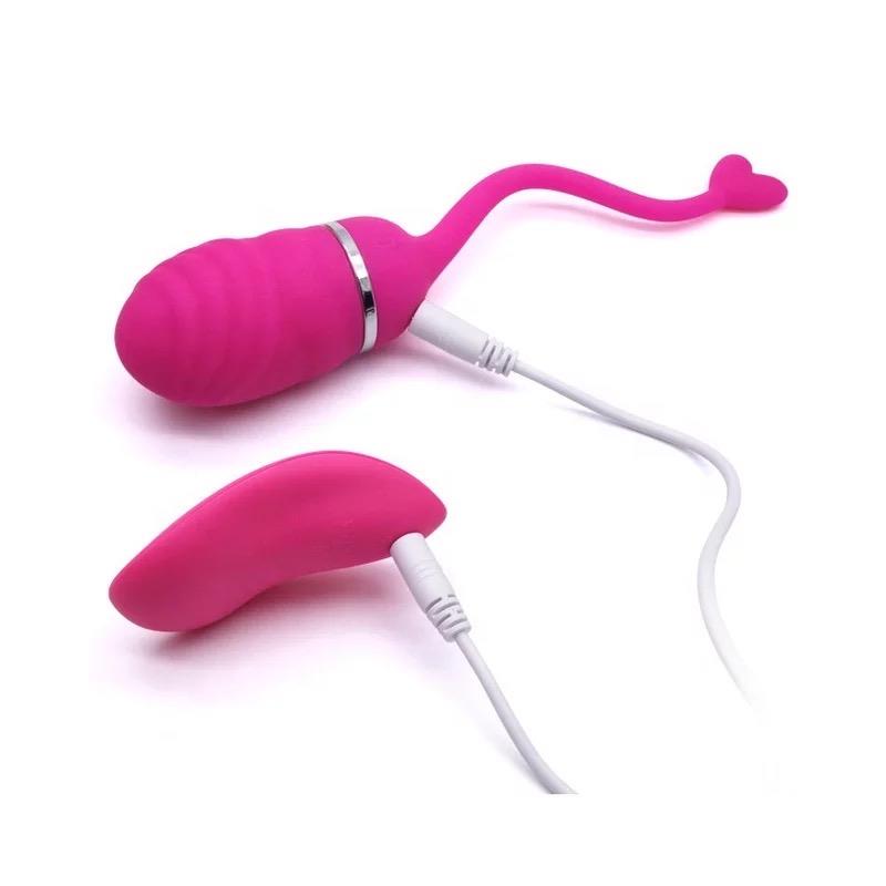 8-vibrating-egg-with-remote-control-odise-usb-silicone-pink Vibrating Egg with Remote Control Odise USB Silicone Pink - INTOYOU - Image 8