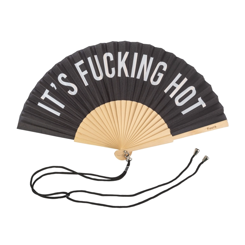 814ce54def36fc0a6b150ca1109c9a41180db0737bd01385fcfb4efea6da6b87 IT'S FUCKING HOT Hand Fan - Image 2