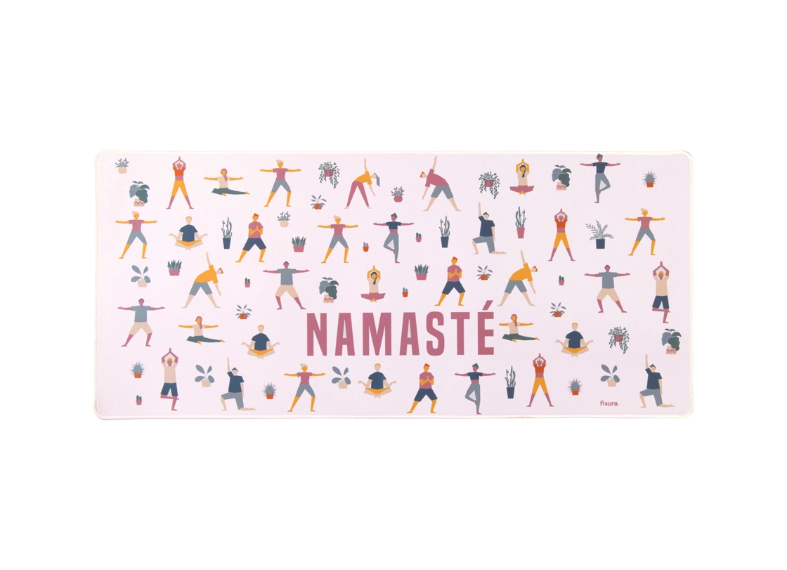 8d7e06160449198950f9d0ca3e9c4b85b945fb851f42b78db12ff407e7436fa6 Xxl Mouse Pad NAMASTE - Image 1