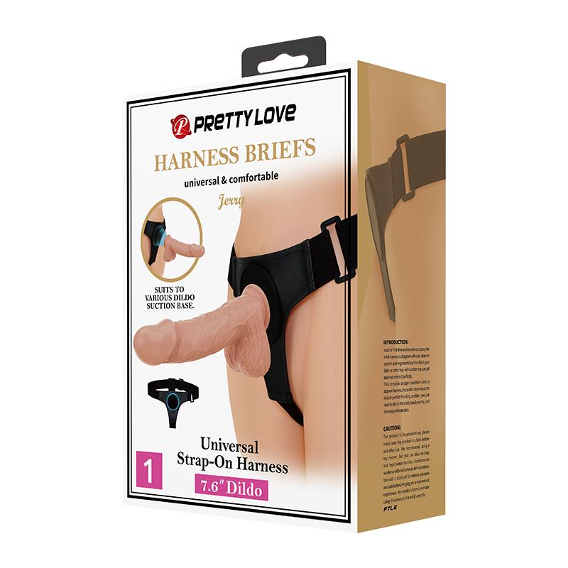 9-jerry-harness-with-dildo-76 Jerry Harness with Dildo 7.6" - PRETTYLOVE - Image 9