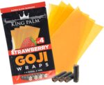 King Palm Goji Wraps + Tips: Strawberry - 4x Wraps