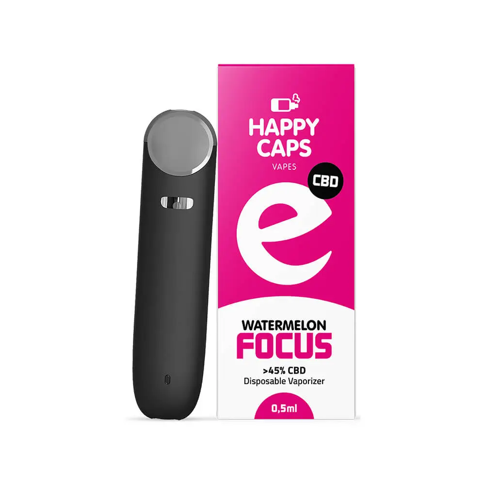 Happy-Caps-Disposable-Vaporizers-Focus-Watermelon HAPPY CAPS FOCUS WATERMELON - Image 1