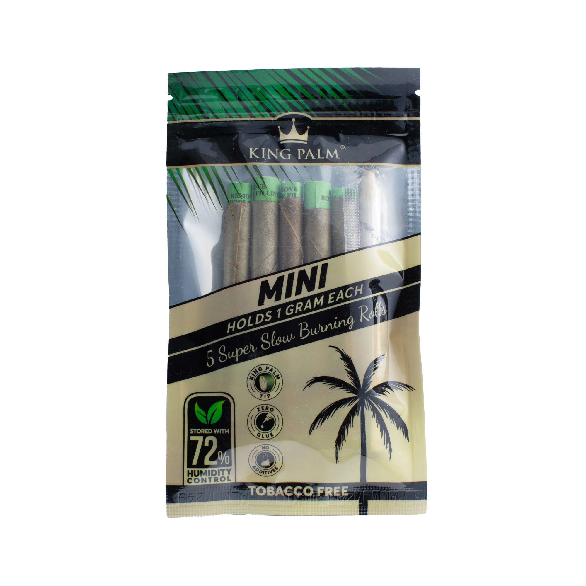 King-Palm-Terpene-Infused-Leaf-Mini-Rolls-1gram-Natural-5-pack King Palm Terpene Infused Leaf Mini Rolls (1gram) - Natural (5 pack) - Image 1