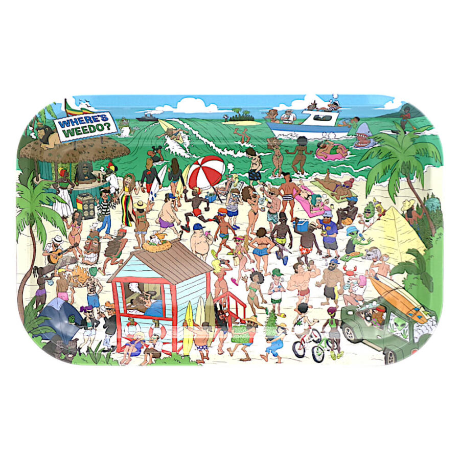 Wholesale-Best-Buds-Wheres-Weedo-Metal-Rolling-Tray-Medium-17.6x27.5cm-1-900x900 Where’s Weedo Metal Rolling Tray Medium - Best Buds - Image 1