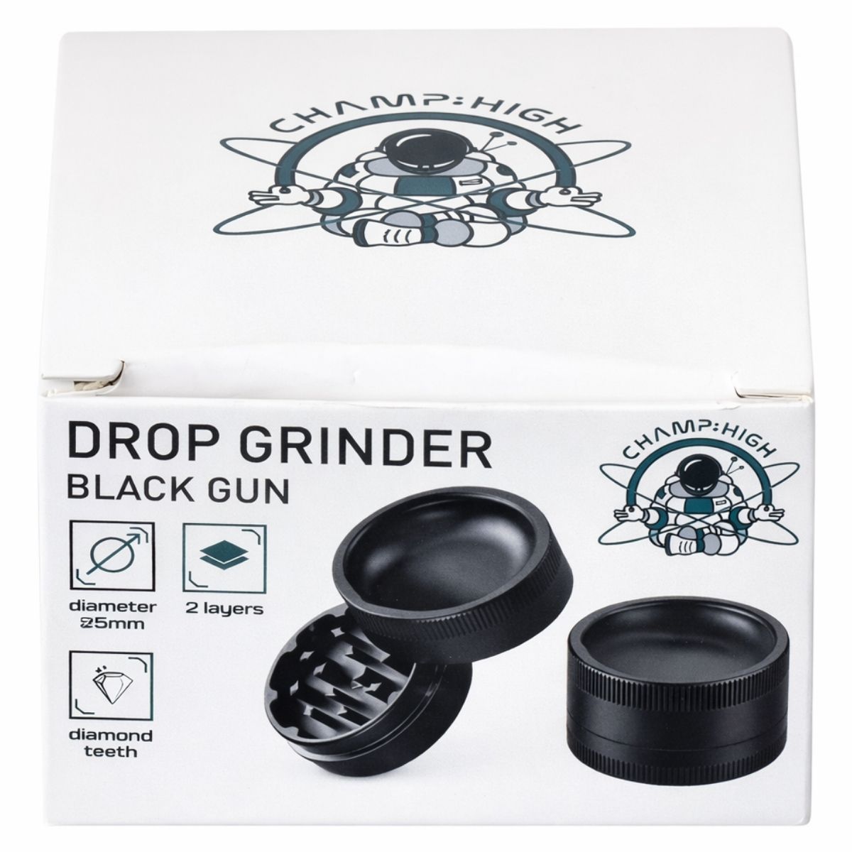 Wholesale-Chamo-High-Black-Gun-Drop-Grinder-3-1 Chamo High Black Gun Drop Grinder - Image 2