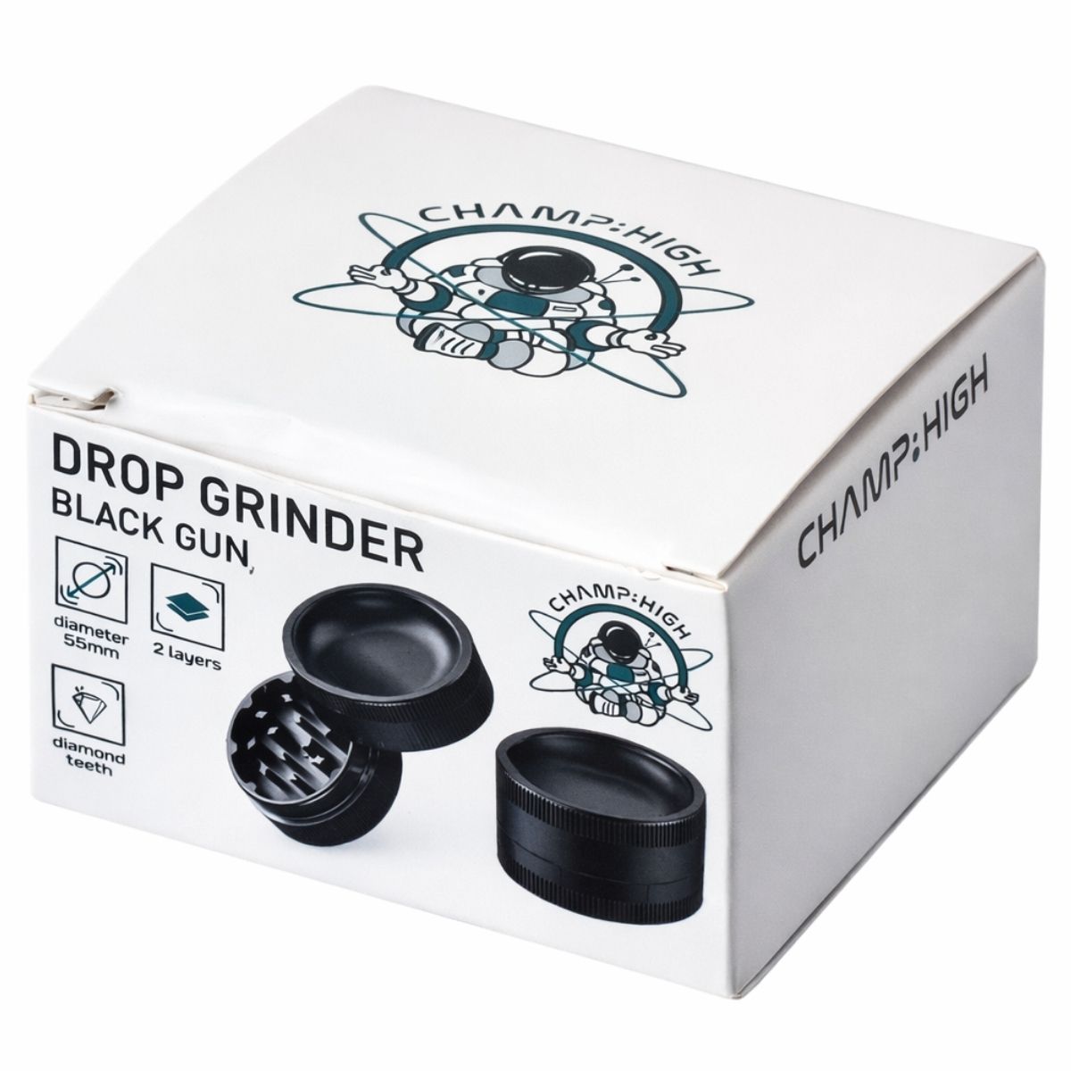 Wholesale-Chamo-High-Black-Gun-Drop-Grinder-4 Chamo High Black Gun Drop Grinder - Image 3