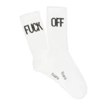 FUCK OFF Socks White