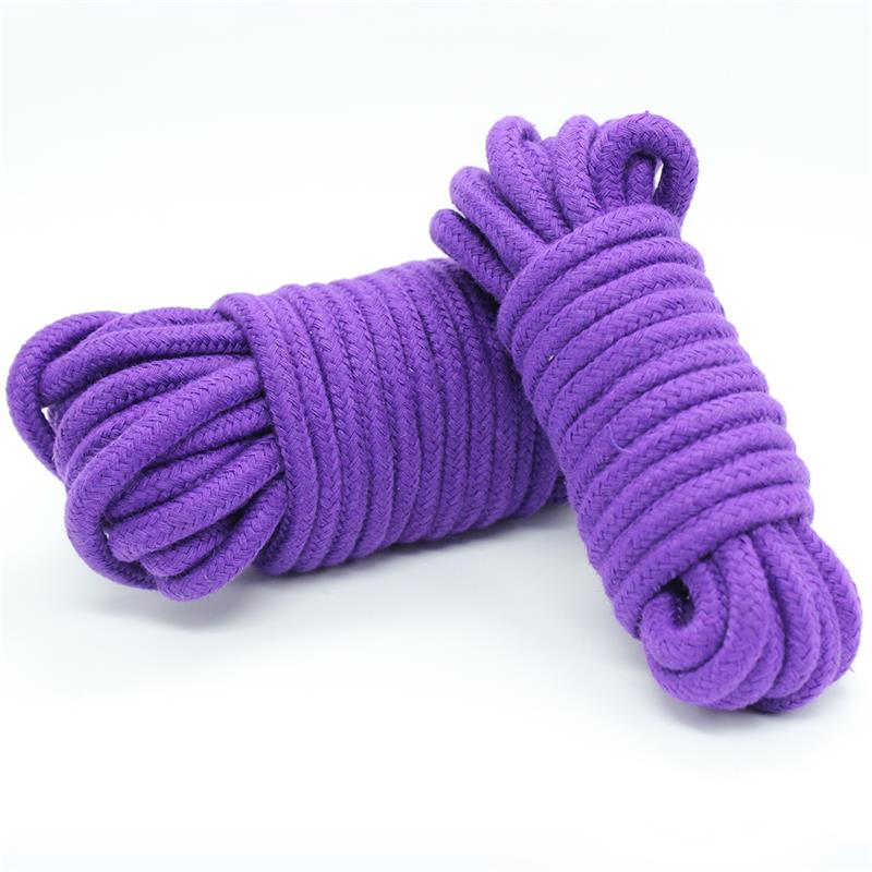 bondage-cotton-rope-10-meter-purple-1 BDSM LINE Bondage Cotton Rope 10 Meter Purple - LATETOBED - Image 2