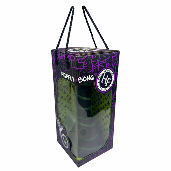 bong-pipe-high-fly-si-stripes-w-32cm- HighFly Stripes Bong (32cm) - Image 2