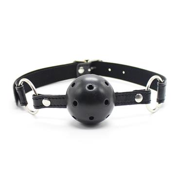 breathable-ball-gag-45-cm-black BDSM LINE Breathable Ball Gag 4,5 cm Black - LATETOBED - Image 1