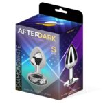 Butt Plug with Jewel Diamond White Size S Aluminium - AFTERDARK - Image 2