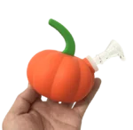 Silicone Pumpkin Bong Orange - Image 2