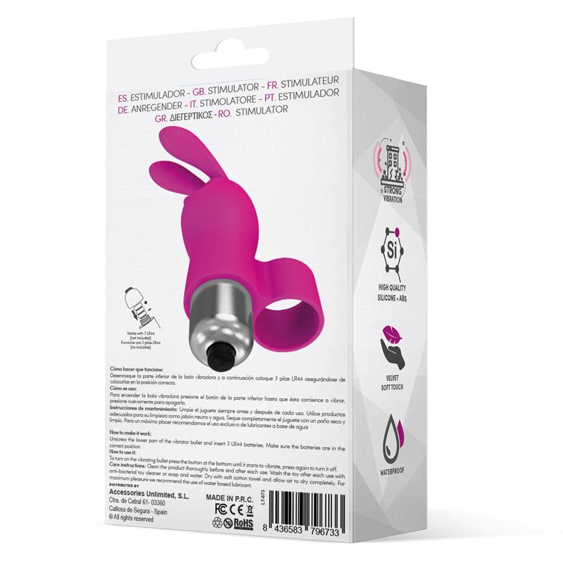 fingyhop-vibrating-bullet-with-rabbit-silicone-pink-2 Fingyhop Vibrating Bullet with Rabbit Silicone Pink - LATETOBED - Image 3