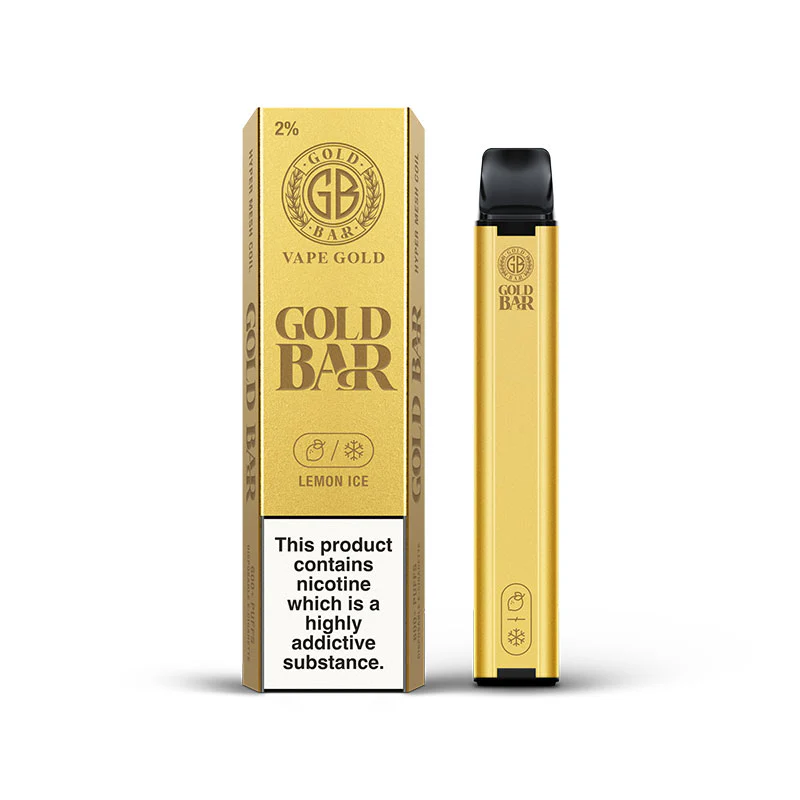 gold-bar-lemon-ice-disposable-vape GOLD BAR LEMON ICE - Image 1