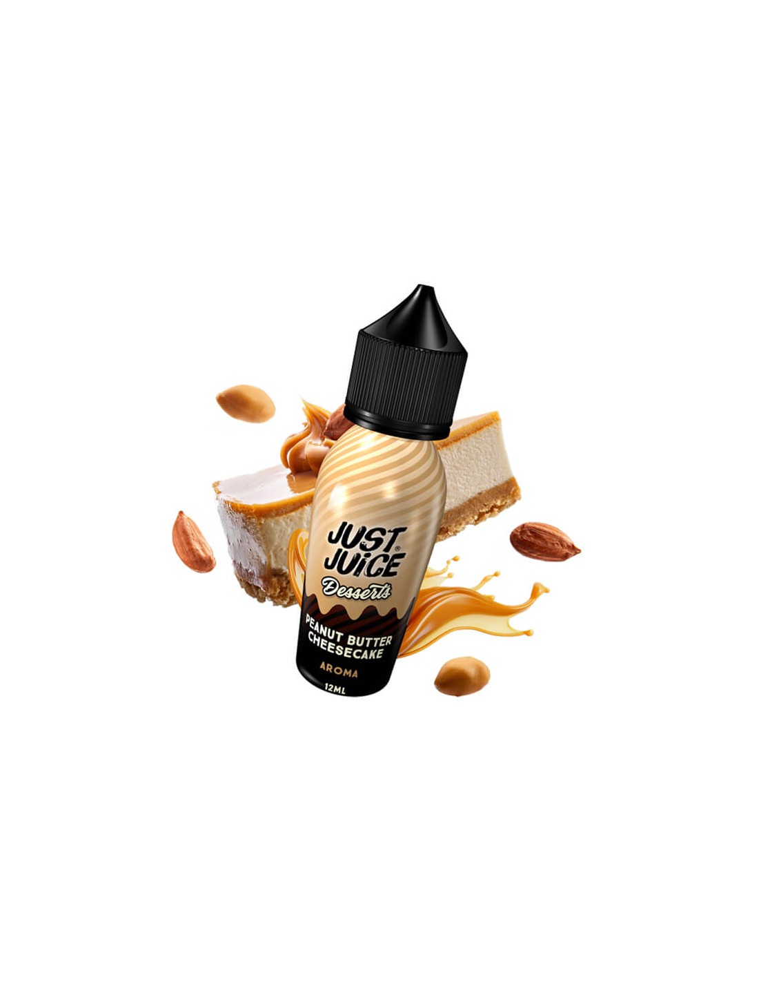 just-juice-desserts-peanut-butter-cheesecake-flavour-shot-15-60ml-1 Just Juice Desserts Peanut Butter Cheesecake Flavour Shot 12/60ml - Image 2
