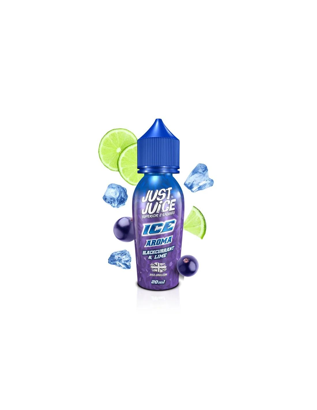 just-juice-ice-blackcurrant-lime-flavour-shot-60ml-1 Just Juice Ice Blackcurrant & Lime - Image 2