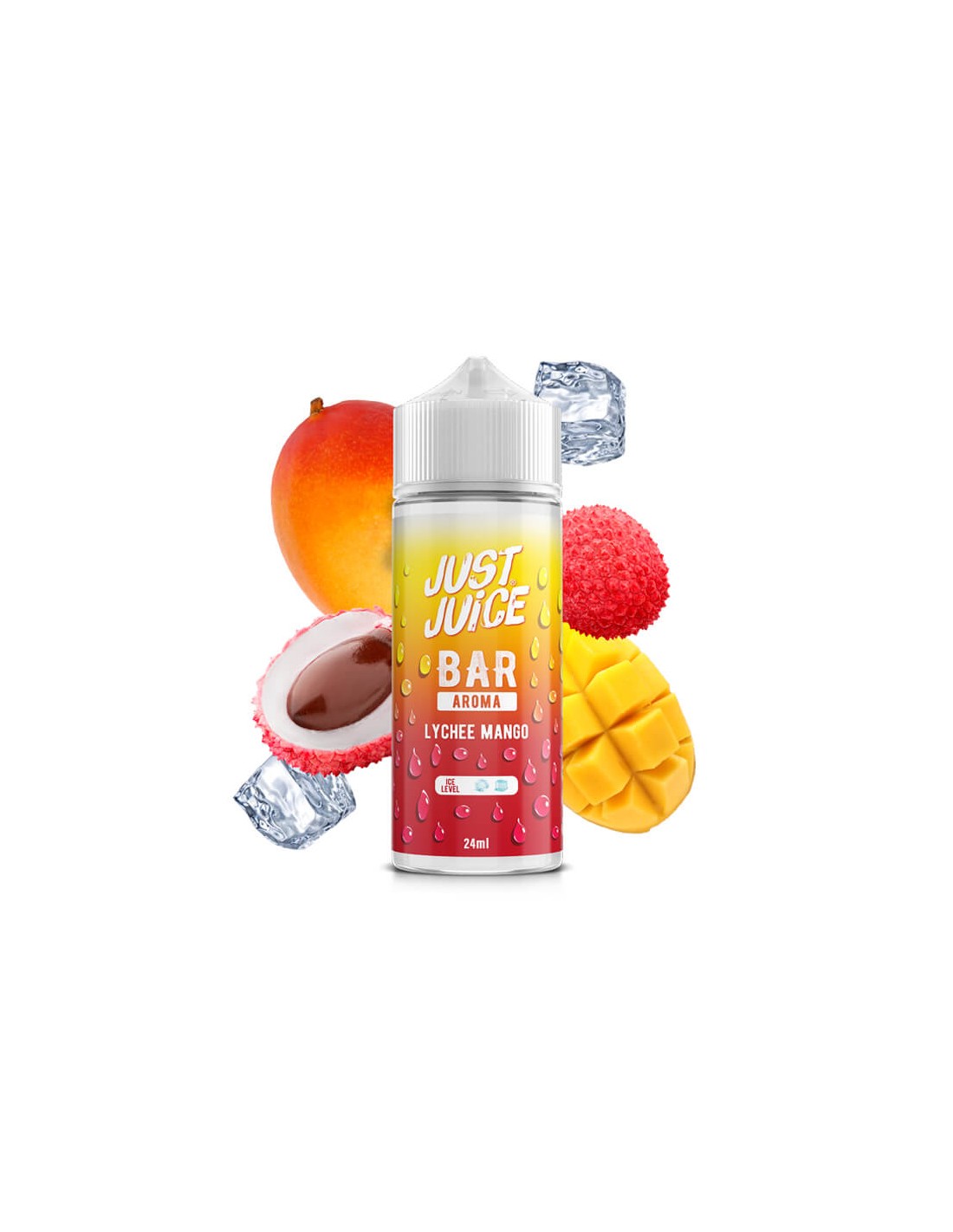 just-juice-lychee-mango-flavour-shot-24-120ml-1 Just Juice Bar Aroma Lychee Mango Flavour Shot 24/120ml - Image 2
