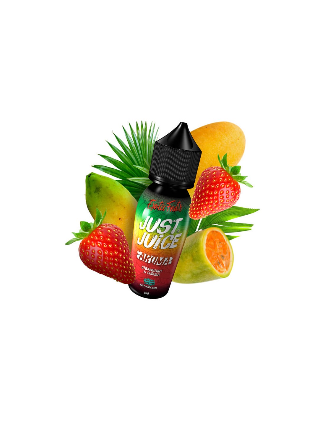just-juice-strawberry-curuba-flavour-shot-12-60ml-1 Just Juice Exotic Fruits Strawberry & Curuba - Image 2