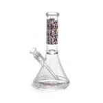 KEITH HARING GLASS WATER PIPE BLKREDWHT