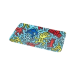 KEITH HARING GLASS TRAY MULTIBLU