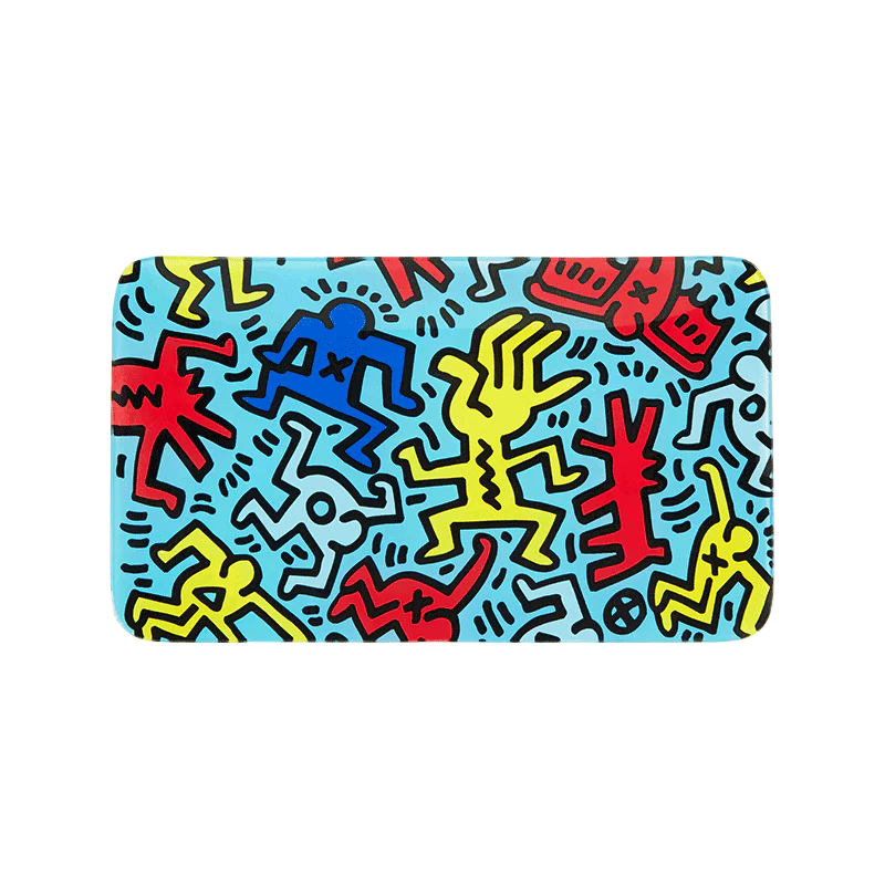 kr KEITH HARING GLASS TRAY MULTIBLU - Image 2