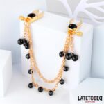 BDSM LINE Nipple Clamps with Chain and Bells - LATETOBED - Image 2
