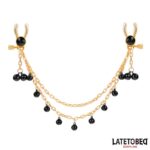 BDSM LINE Nipple Clamps with Chain and Bells - LATETOBED