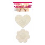 Pack Nipple Covers Flower and Heart Beige - LOVETOY