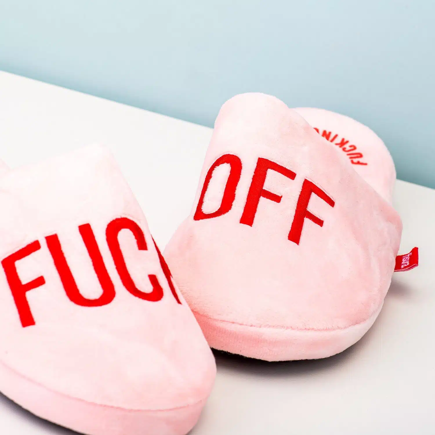 products-fuck-off-3.jpg FUCK OFF Pink Slippers - Image 2