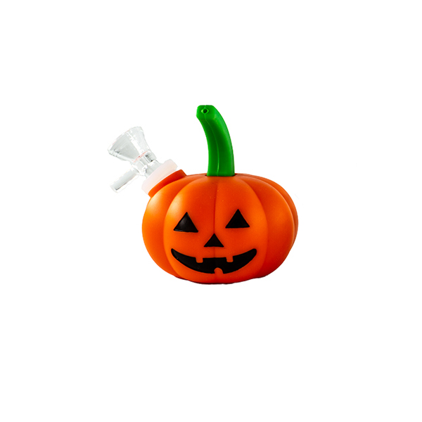 pumpkins-orange-1 Silicone Pumpkin Bong Orange - Image 1