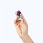 Rainbow Metal Butt Plug Size S - SECRET PLAY - Image 2