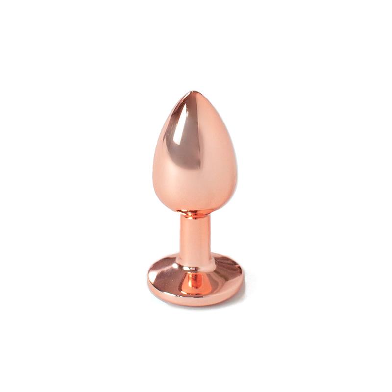 rose-gold-metal-butt-plug-size-s-1 Rose Gold Metal Butt Plug Size S - SECRET PLAY - Image 2