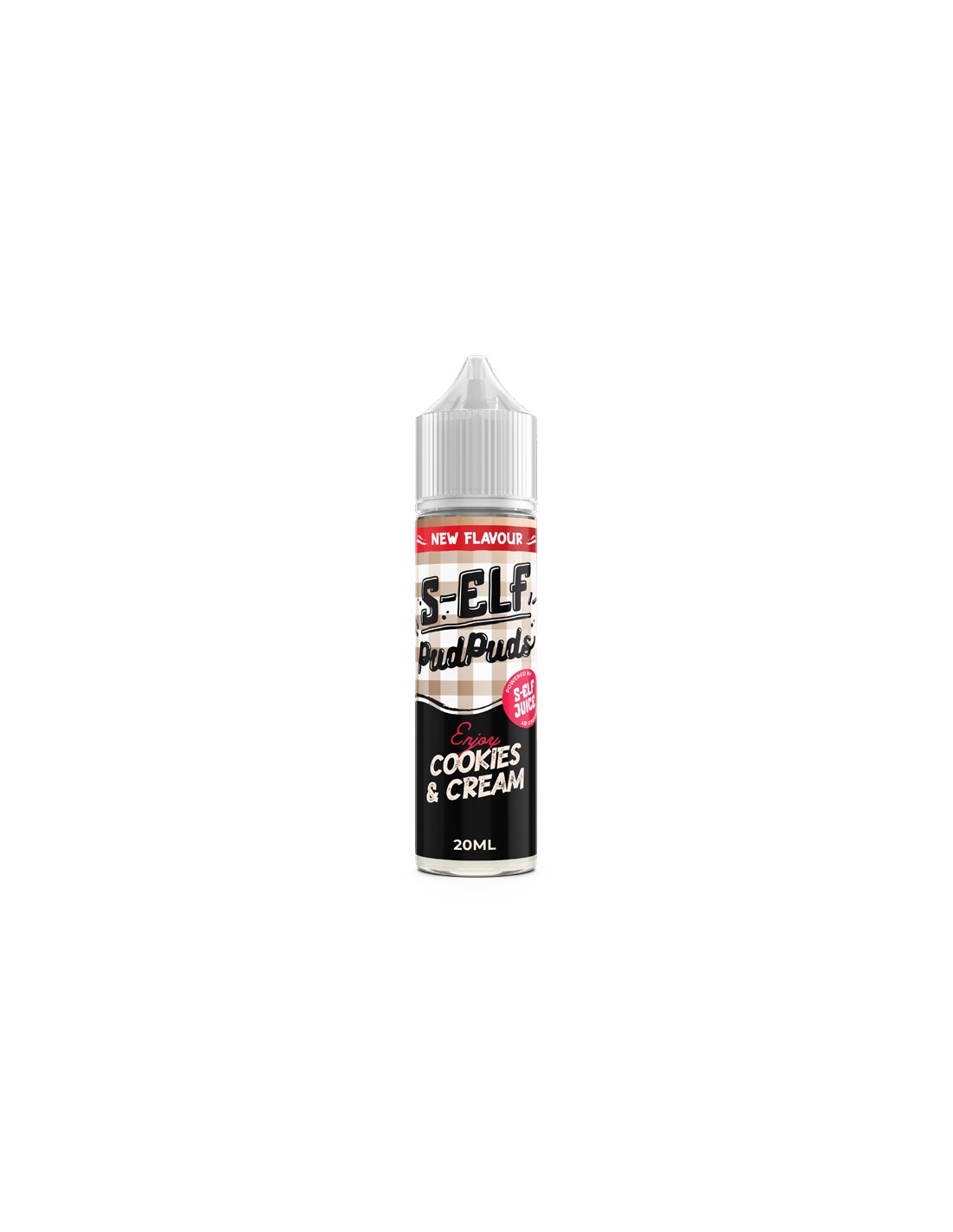 s-elf-juice-pud-puds-cookies-and-cream-flavour-shot-60ml S-Elf Juice Pud Puds Cookies and Cream Flavour Shot 20/60ml - Image 1