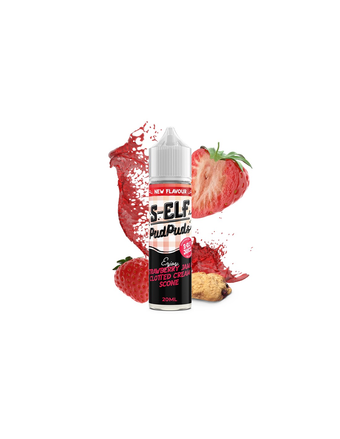 s-elf-juice-pud-puds-strawberry-jam-clotted-cream-scone-flavour-shot-60ml-1 S-Elf Juice Pud Puds Strawberry Jam & Clotted Cream Scone Flavour Shot 20/60ml - Image 2