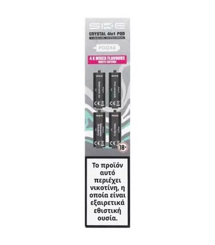 ske-crystal-4-in-1-prefilled-pods-20mg-4x2ml-white-edition CRYSTAL 4 IN 1 POD SET - WHITE EDITION - Image 1