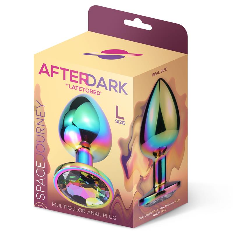 space-journey-multicolor-butt-plug-jewel-size-l-1 Space Journey Multicolor Butt Plug Jewel Size L - AFTERDARK - Image 2