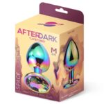 Space Journey Multicolor Butt Plug with Jewel Size M - AFTERDARK - Image 2