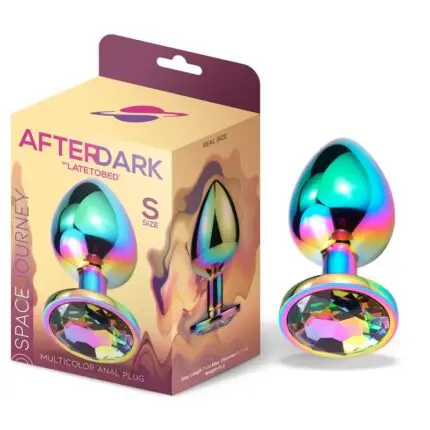 Space Journey Multicolor Butt Plug with Jewel Size S - AFTERDARK