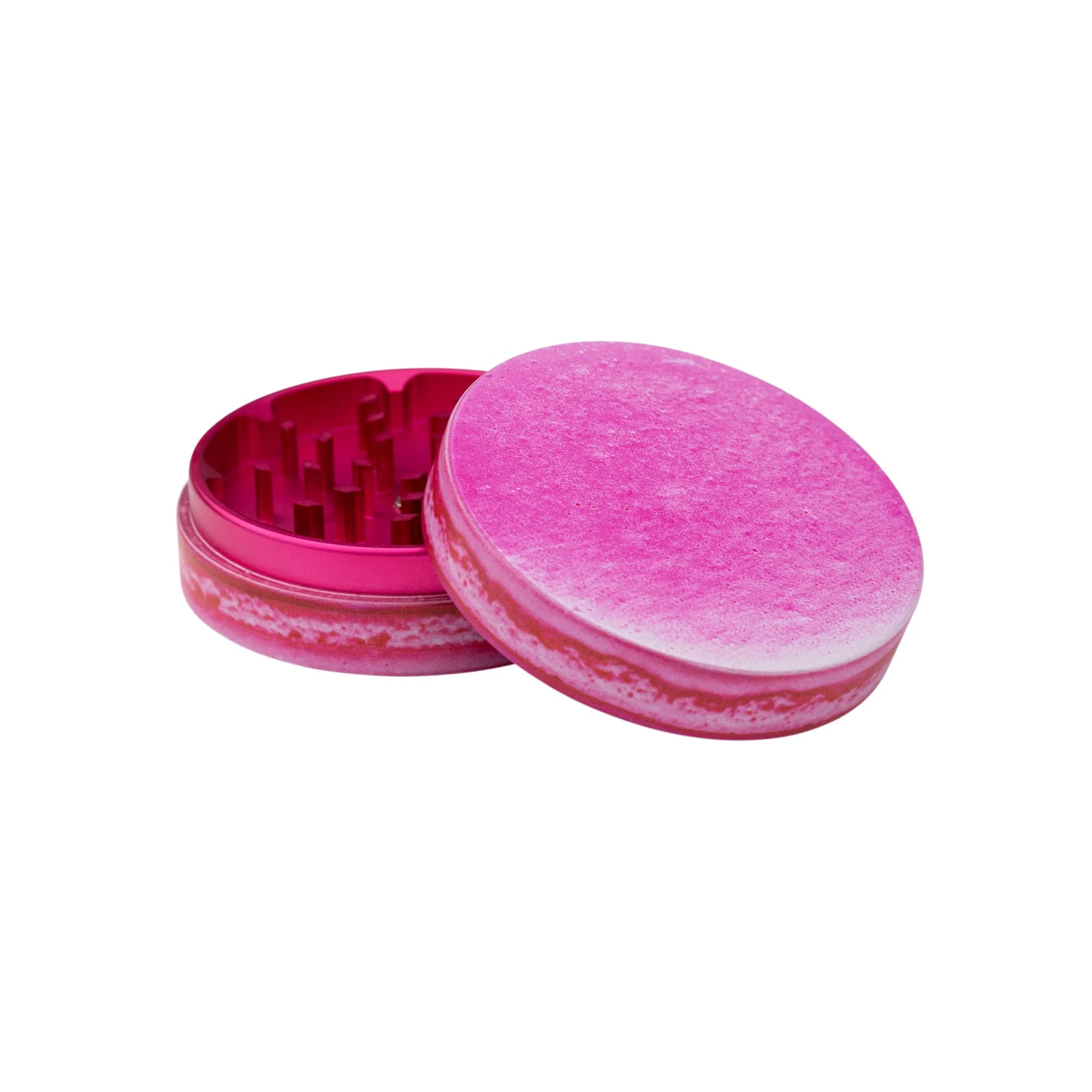 v-syndicate-macaron-raspberry-2-piece-sharpshred-dine-in-grinder-40532743684355 Macaron: Raspberry 2-Piece SharpShred Grinder - Image 3