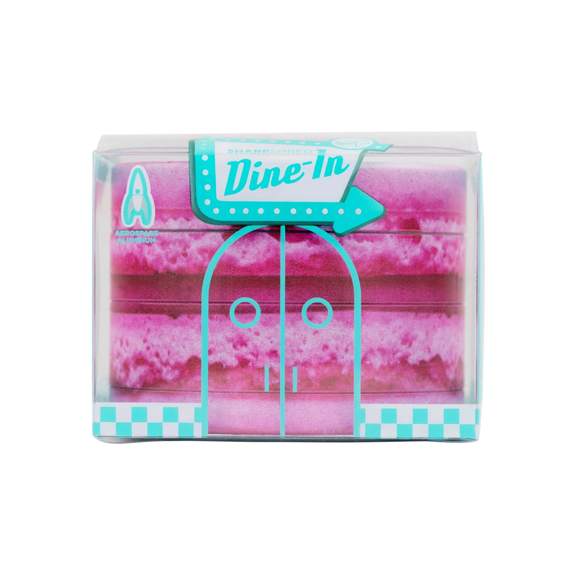 v-syndicate-macaron-raspberry-4-piece-sharpshred-dine-in-grinder-40532728348931 Macaron: Raspberry 4-Piece SharpShred Grinder - Image 3