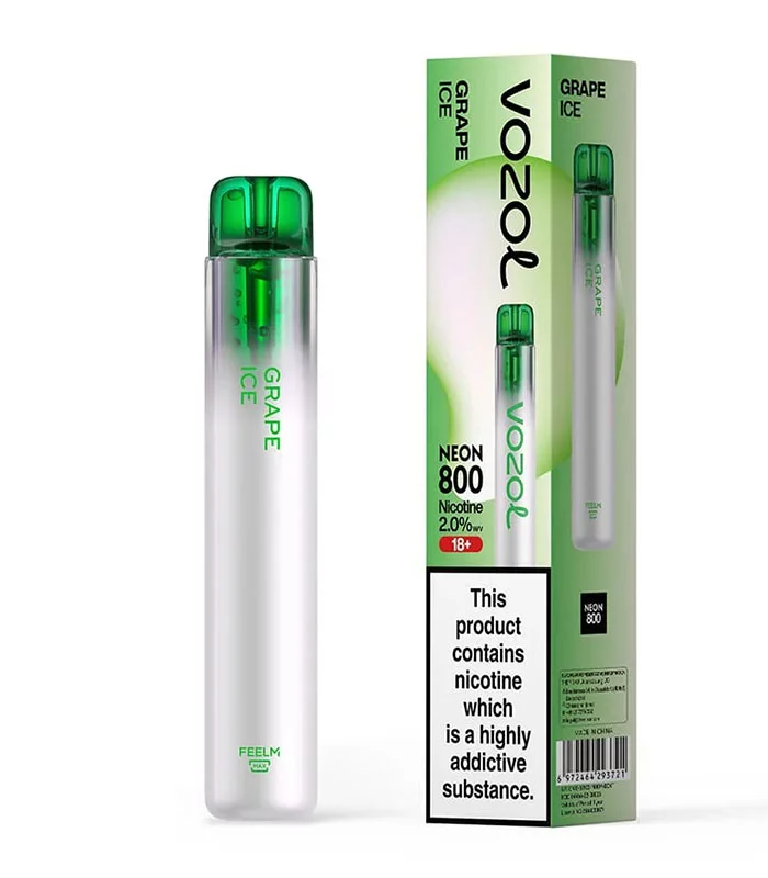 vozol-neon-800-grape-ice-20mg-2ml-stafyli-pagos-disposable VOZOL NEON GRAPE ICE - Image 1