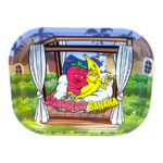Tin Box Rolling Tray with Storage Strawberry Banana - Best Buds - Image 2
