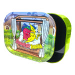 Tin Box Rolling Tray with Storage Strawberry Banana - Best Buds